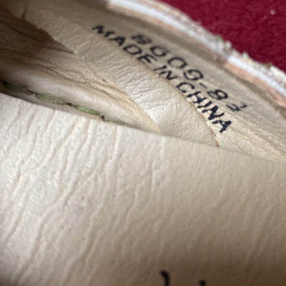 Dabant couture green sandals cut out size 8 1/2 - Picture 8 of 11